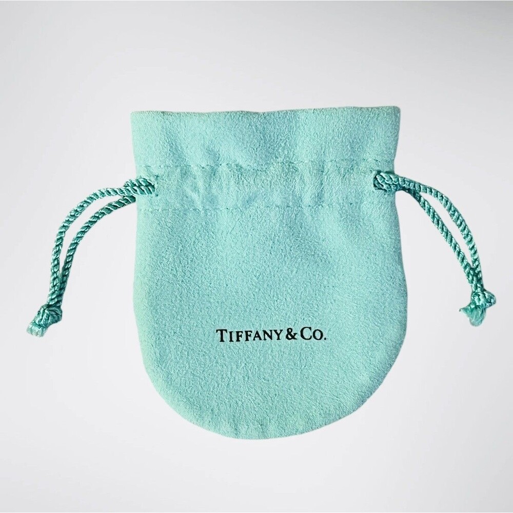 Tiffany & Co. Small Micro Suede Drawstring Dust Bag Jewelry Storage 3.5” X 3”